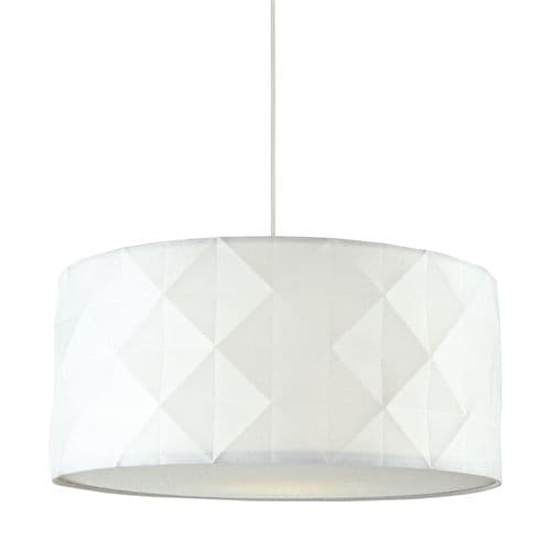 Aisha Easy Fit Pendant White With Shade