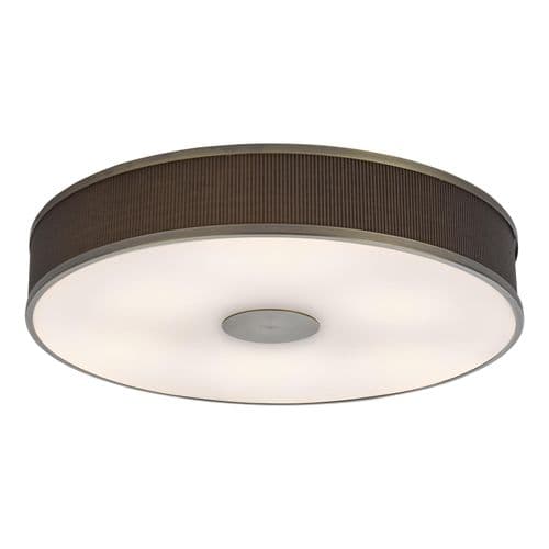 Alvaro 6 Light Flush Antique Bronze and Brown