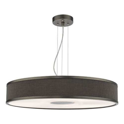 ALVARO 6LT SLIMLINE PENDANT BRONZE MUSHROOM 60CM