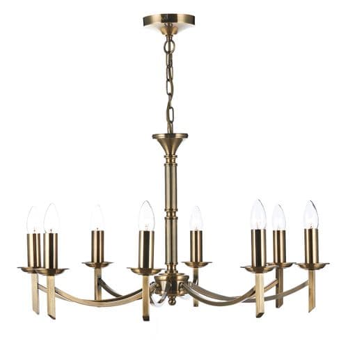 Ambassador 8 Light Dual Mount Pendant Antique Brass AMB0875