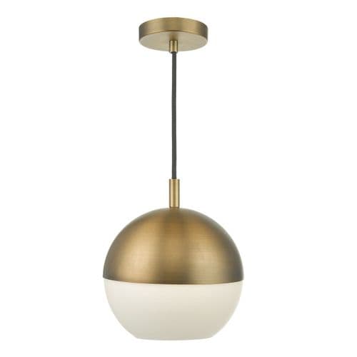 Andre 1 Light Pendant Aged Brass (Class 2 Double Insulated) AND0142
