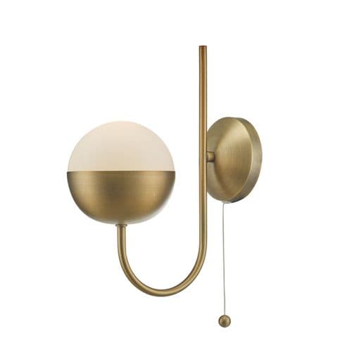 Andre Single Wall Bracket Aged Brass (Class 2 Double Insulated) AND0742