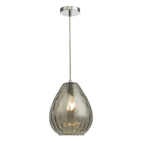 Apulia 1 Light Pendant Smoked Glass (Double Insulated) APU0110