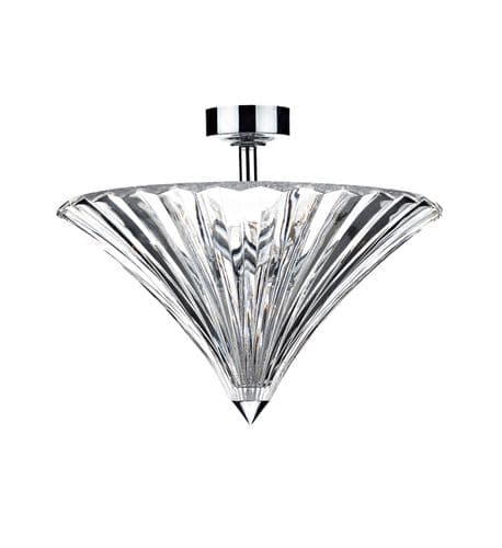 Ardeche 3-light Polished Chrome Flush Ceiling Light (Class 2 Double Insulated) ARD5350