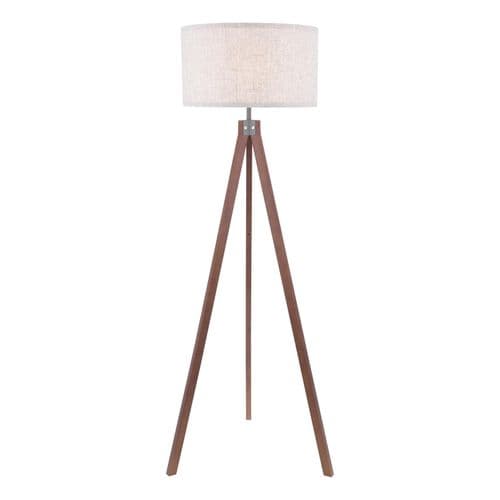 Armitage Floor Lamp Wood With Shade