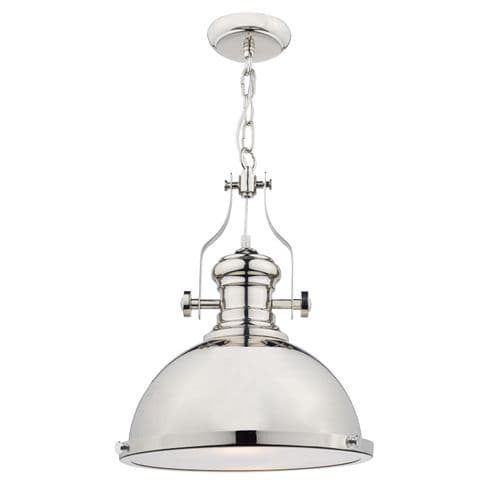 Arona Pendant Polished Chrome and Frosted Glass
