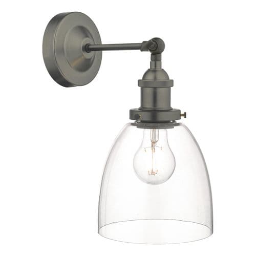 Arvin Wall Light Antique Chrome and Glass