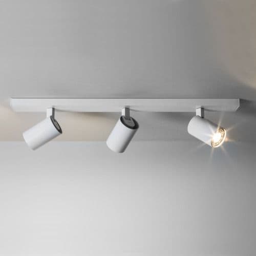 Ascoli Triple Bar 6144 Textured White Spotlight (Double Insulated)