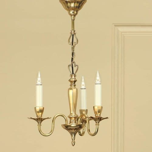 Asquith Solid Brass 3 light Chandelier (Traditional) ABY1002P3