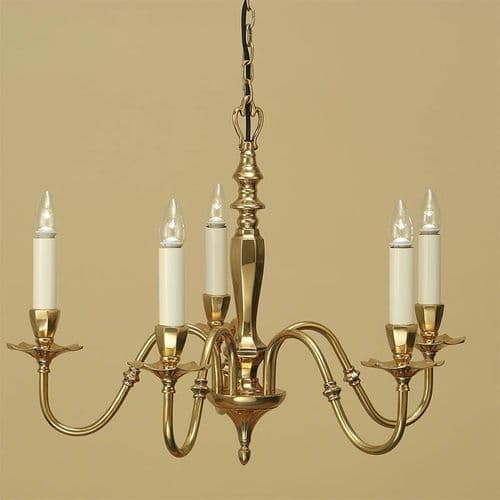 Asquith Solid Brass 5 light Chandelier (Traditional, Medium Chandlier) ABY1002P5