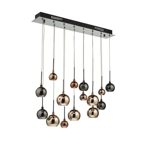 Aurelia 15 Light Bar Pendant Copper Dark Copper And Bronze