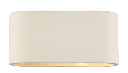 Axton 1-light Matt Ceramic Large Double Insulated Wall Light (Class 2 Double Insulated) AXT372