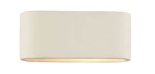 Axton 1-light Matt Ceramic Small Double Insulated Wall Light (Class 2 Double Insulated) AXT072