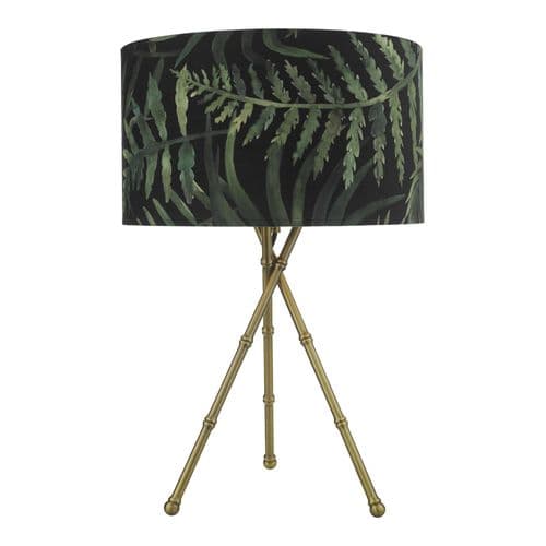 Bamboo Table Lamp Antique Brass Base Only, double insulated, BAM4275