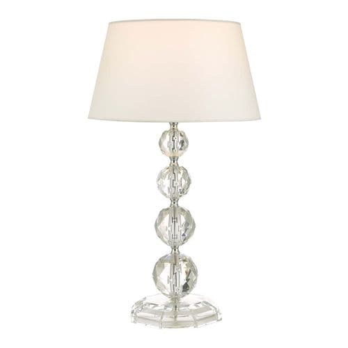 Bedelia Table Lamp Clear With Shade, double insulated, BED4208