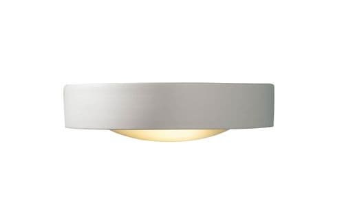 Catalan 1-light Satin Ceramic/Glass Double Insulated Wall Light (Double Insulated) CAT072