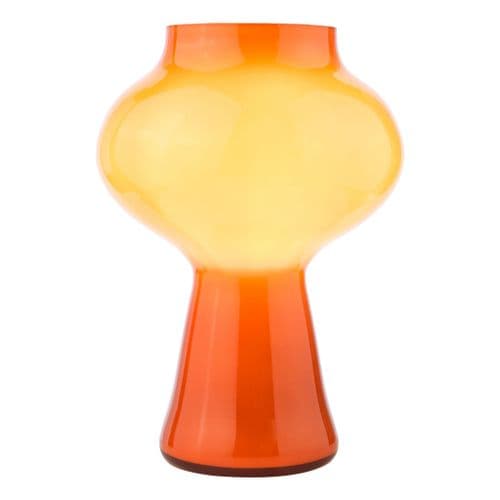 CHRISSY TABLE LAMP ORANGE GLASS