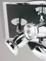 Comet 4Lt Square Spotlight - Matt Black & Polished Chrome
