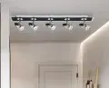 Comet 5Lt Bar Spotlight - Matt Black & Polished Chrome