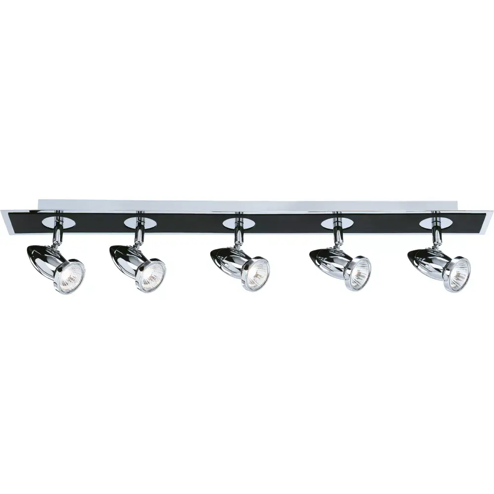 Comet 5Lt Bar Spotlight - Matt Black & Polished Chrome