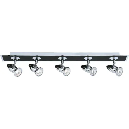 Comet 5Lt Bar Spotlight - Matt Black & Polished Chrome