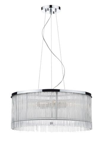 Dar Japan 50CM 3 Light Pendant White JAP032