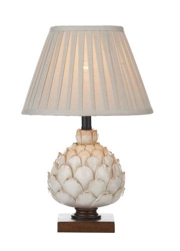 Dar Layer Table Lamp Cream Small complete with Shade LAY4133/X (Class 2 Double Insulated)