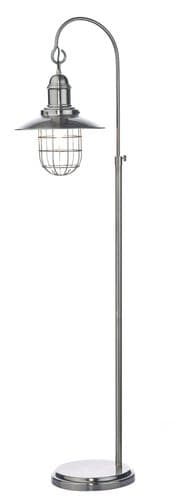 Dar Terrace Floor Lamp Antique Chrome TER4961 (Class 2 Double Insulated)