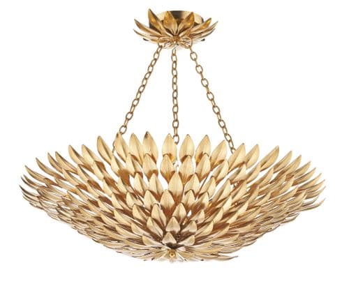 Dar Volcano 5 Light Pendant Gold VOL5435