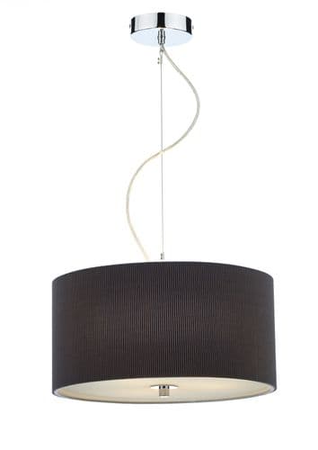 Dar Zaragoza 3 Light Pendant 60CM Grey ZAR1739