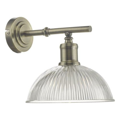Dara Wall Light Antique Brass & Glass (double insulated) DAR0775