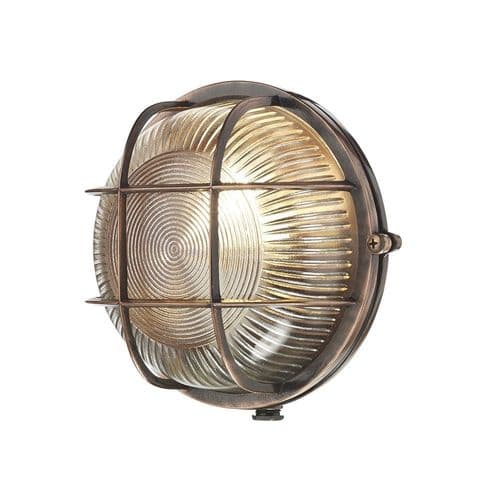 David Hunt Lighting, Admiral Round Flush Antique Copper, ADM5064 (Hand made, 7-10 day Delivery)
