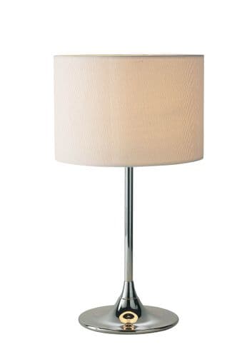 Delta Polished Chrome Table Lamp DEL4250 (Class 2 Double Insulated)