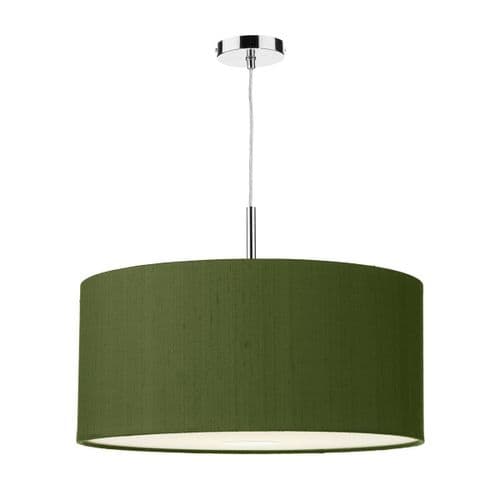 Ellington 50cm Pendant Light Chrome with Shade (choose colour) ELL15 (Hand made, 10-14 day Del)