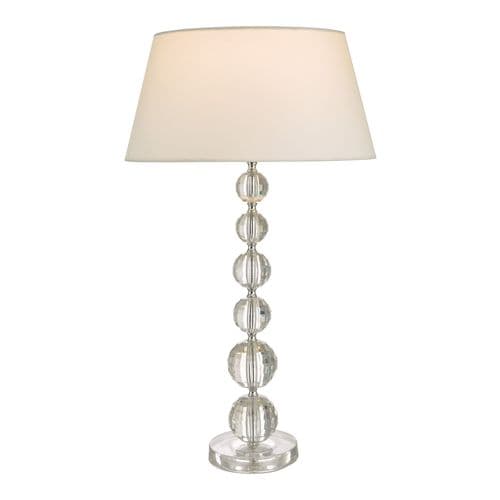 Epona Table Lamp Clear With Shade, double insulated, EPO4208