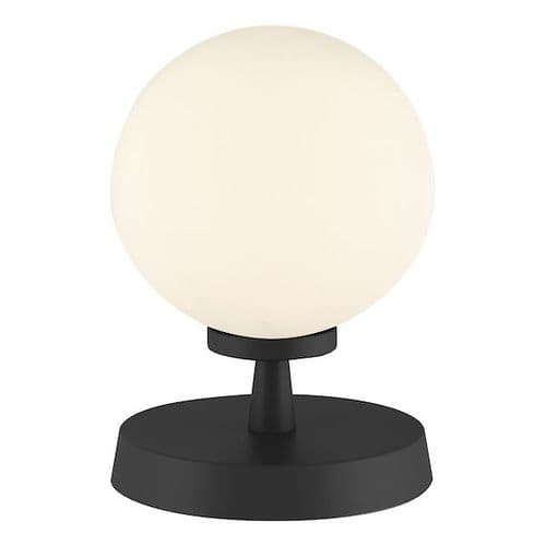 Esben Touch Table Lamp Matt Black With Opal Glass ESB4122-02
