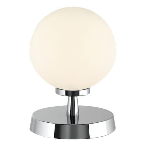 Esben Touch Table Lamp Polished Chrome With Opal Glass ESB4150-02