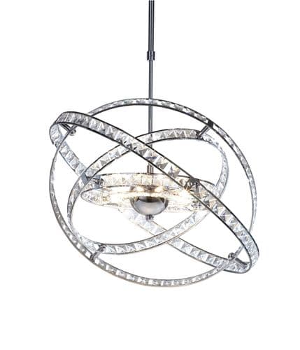 Eternity 10-light Polished Chrome Pendant Ceiling Light (035394)