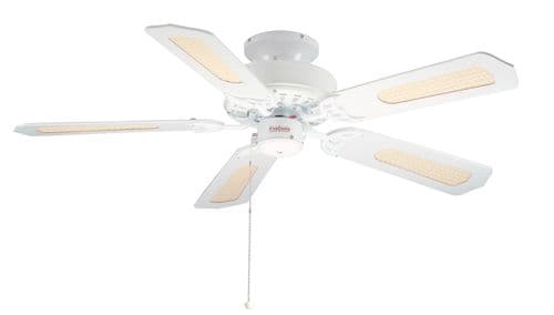Eurofans Belaire 42" White Ceiling Fan 110095