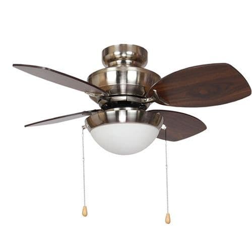 Fantasia Kompact Combi 28" Brushed Nickel Ceiling Fan + Light 115557