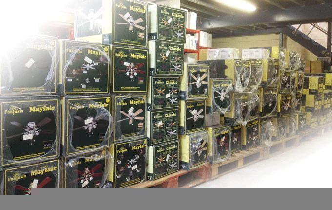 Fantasia Mayfair 42" Matt Black Ceiling Fan 110507