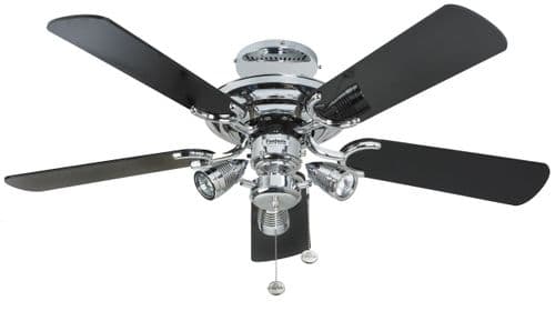 Fantasia Mayfair Combi 42" Chrome Ceiling Fan + Light 111757