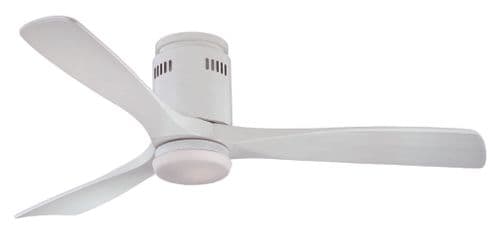 Fantasia Zeta Elite (New LED Version) 52" White Ceiling Fan + Remote + LED Light 114963