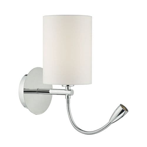 Feta 1 Light Wall Bracket With Led Polished Chrome Base Only