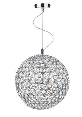 Fiesta 5 Light 35CM Pendant Polished Chrome (Class 2 Double Insulated) BXFIE0550-17