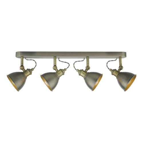 GOVERNOR 4LT BAR SPOTLIGHT ANT CHR ANT BRA