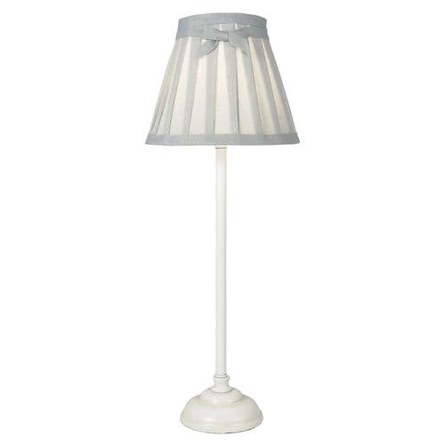Grace Table Lamp Antique White complete with Shade (Class 2 Double Insulated) GRA422