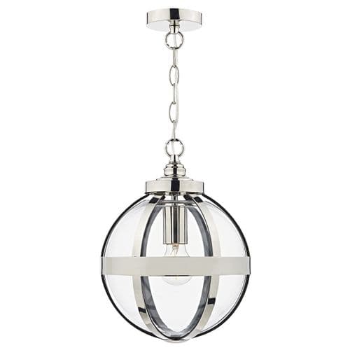 Heath 1 Light Pendant Polished Nickel (Class 2 Double Insulated) BXHEA0138-17