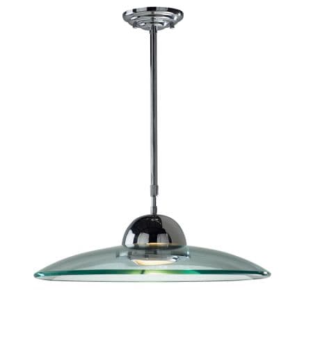 Hemisphere 1-light Polished Chrome Pendant Ceiling Light HEM8650 (820636)