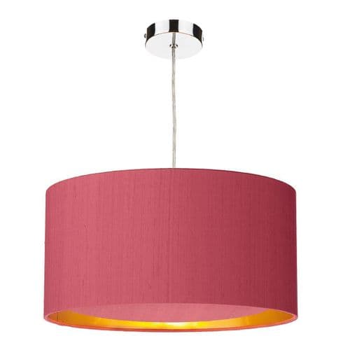 Hockney 40cm Pendant Light Chrome with Shade (choose colour) HOC40 (Hand made, 10-14 day Del)